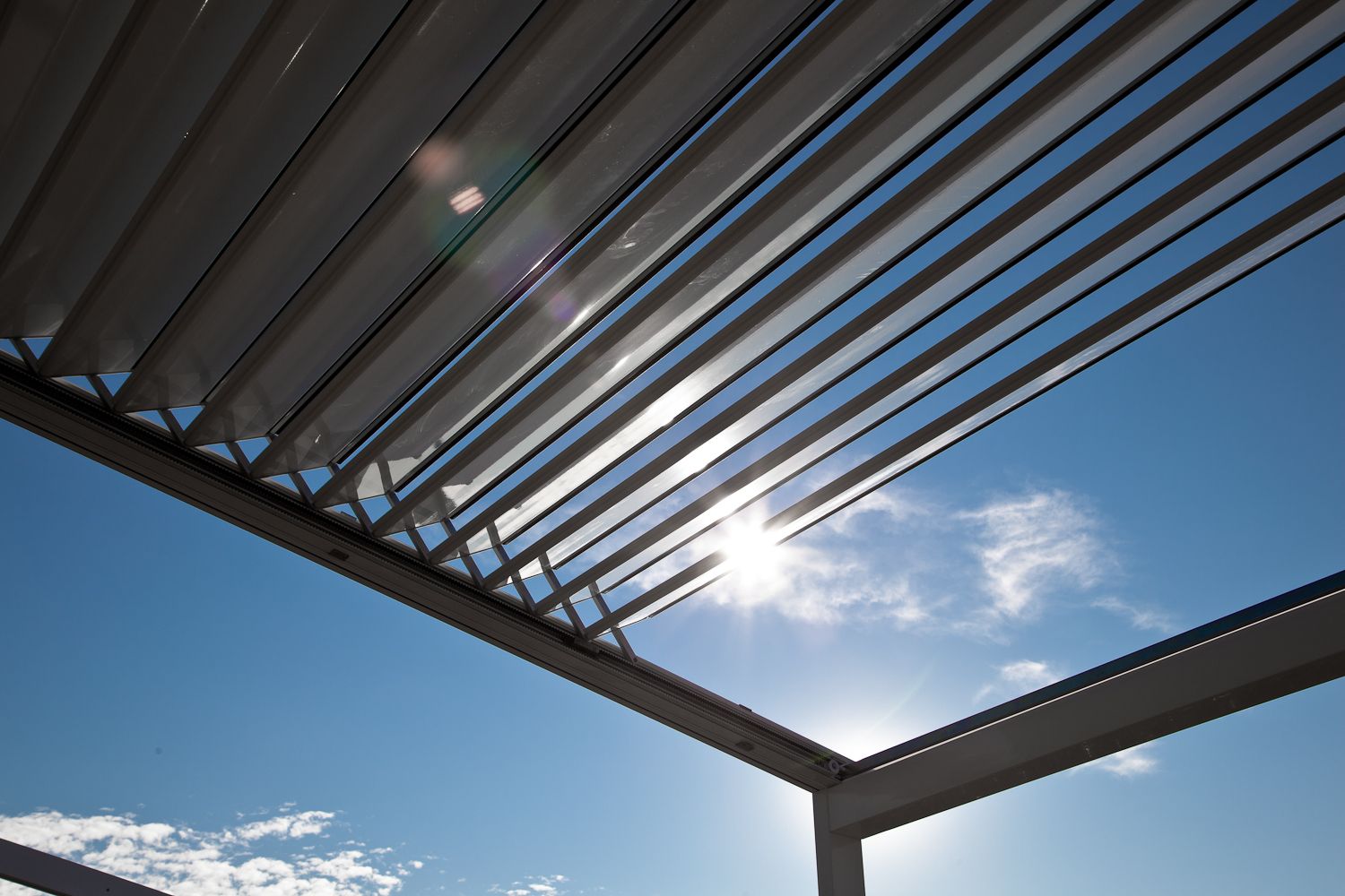 Terrassen Accessoires Frisch Aluminium Lamellen Dak Overkapping Met Kantelbare Lamellen