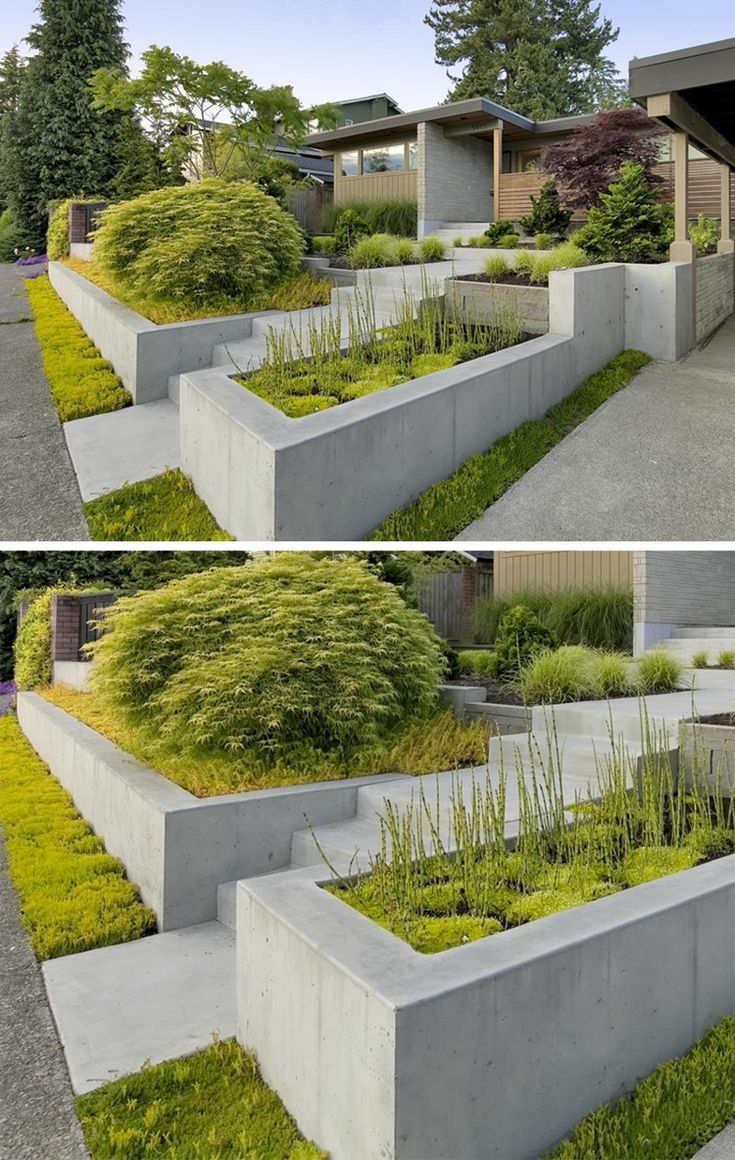 Terrassengarten Gestalten Neu Pflanzkübel Idee Im Vorgarten Ute Niebuhr