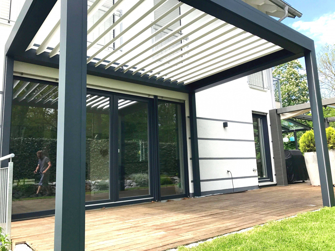 Terrassengestaltung Mit Pflanzen Luxus Porch Shades Terrassenüberdachung In Holz Neu Pool