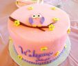 Tortendeko 18 Geburtstag Elegant Pink Owl Baby Cake