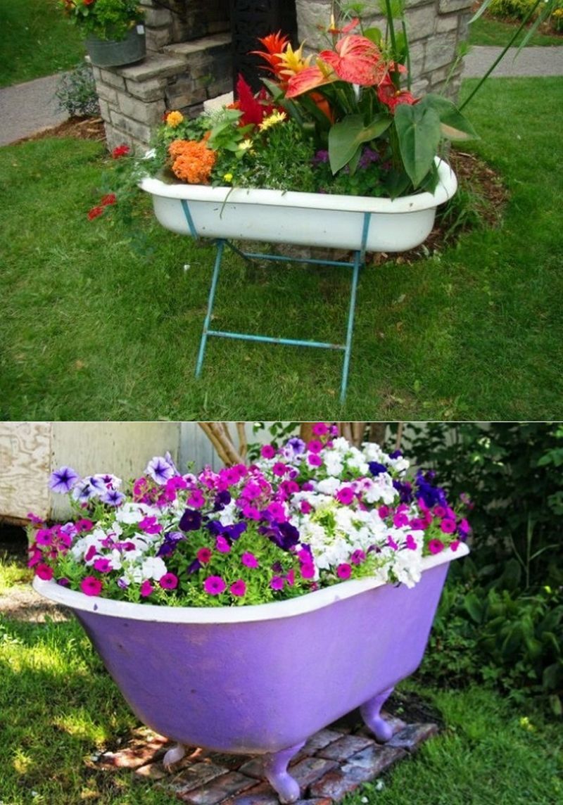 Upcycling Ideen Garten Elegant 10 Creative Ideas to Reuse & Recycle Bathtub
