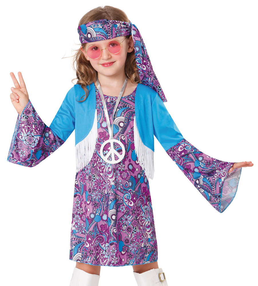 Vampir Kleid Damen Inspirierend Hippie Kinder Kostüm Laura Für Mädchen Blau Lila