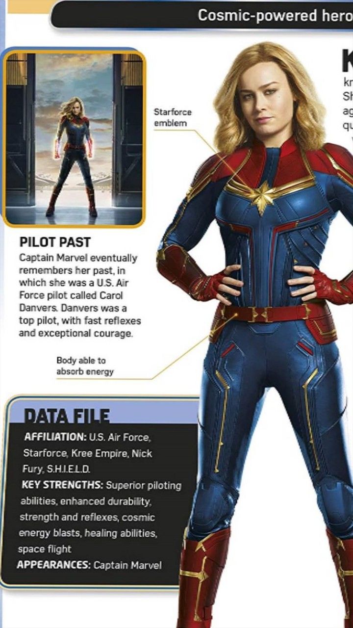 Verkleidung Damen Neu La S Hero Suit Ficial Captain Marvel Movie Superhero