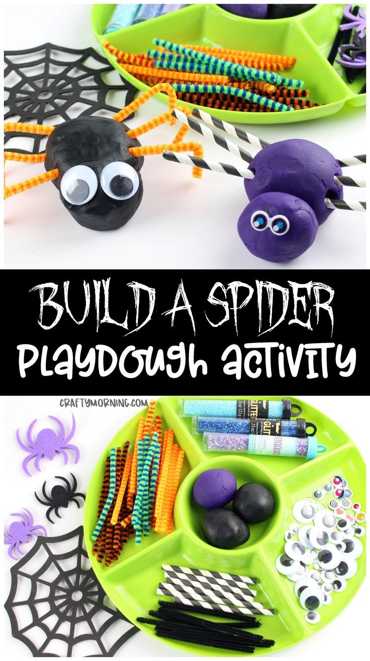 Verkleidung Halloween Kinder Elegant Build A Spider Playdough Activity Fun Halloween Playdough