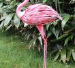 Vintage Deko Garten Schön Tiere Vintage Flamingo 2er Set Gartenfigur Metall Figur Bunt