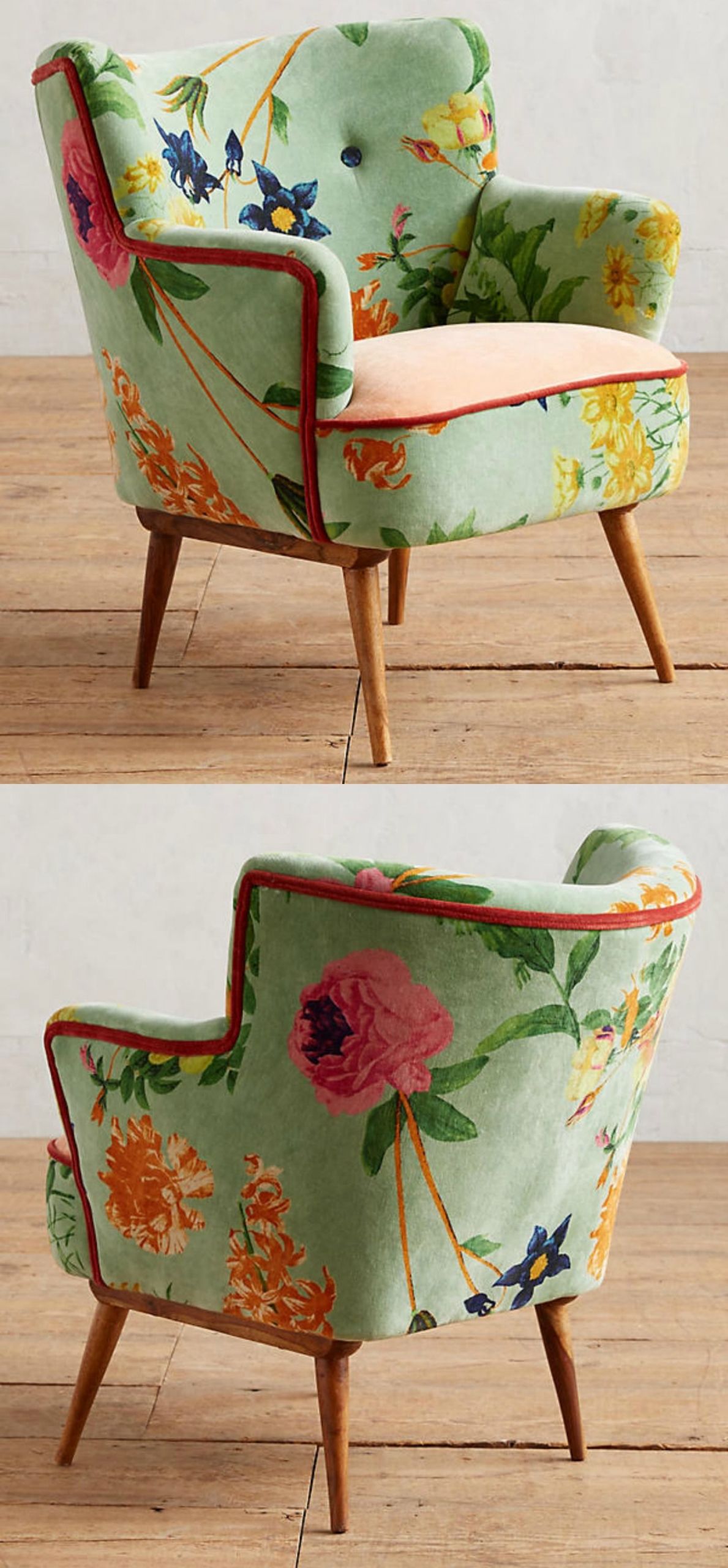 Vintage Gartendeko Genial This Luxe Velvet Chair Sets the tone for An Entire Room