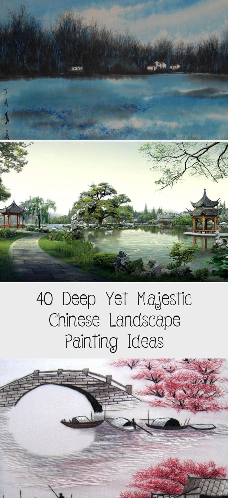 Vorgartengestaltung Elegant 40 Deep yet Majestic Chinese Landscape Painting Ideas