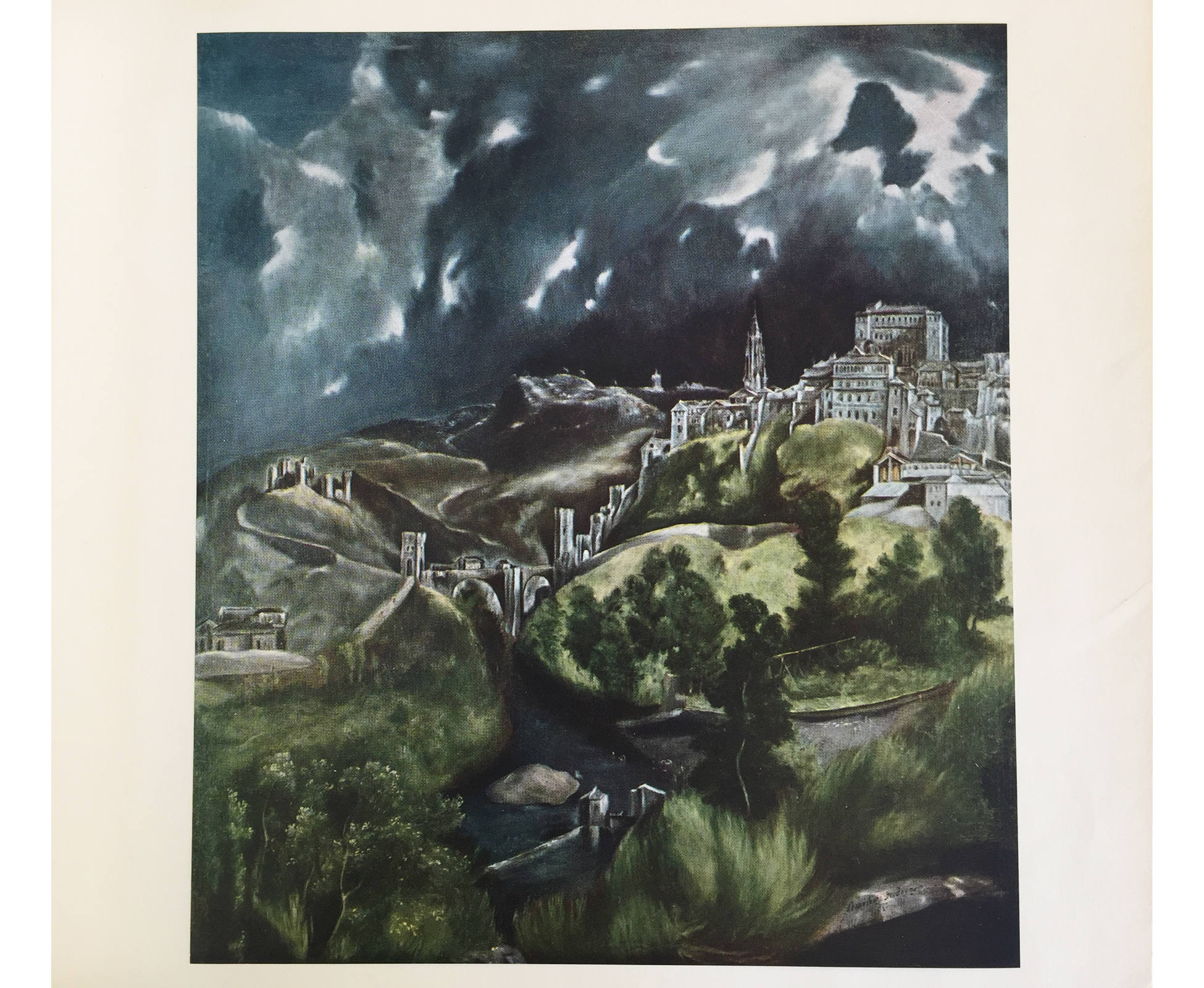 Wanddeko Outdoor Luxus Vintage Art Print El Greco toledo Folio Bookplate Spanish Renaissance Master Painting Classical Painting Wall Decor Art for Framing