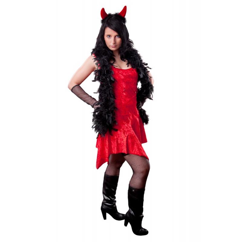 Teufel Damen rot Kleid Halloween
