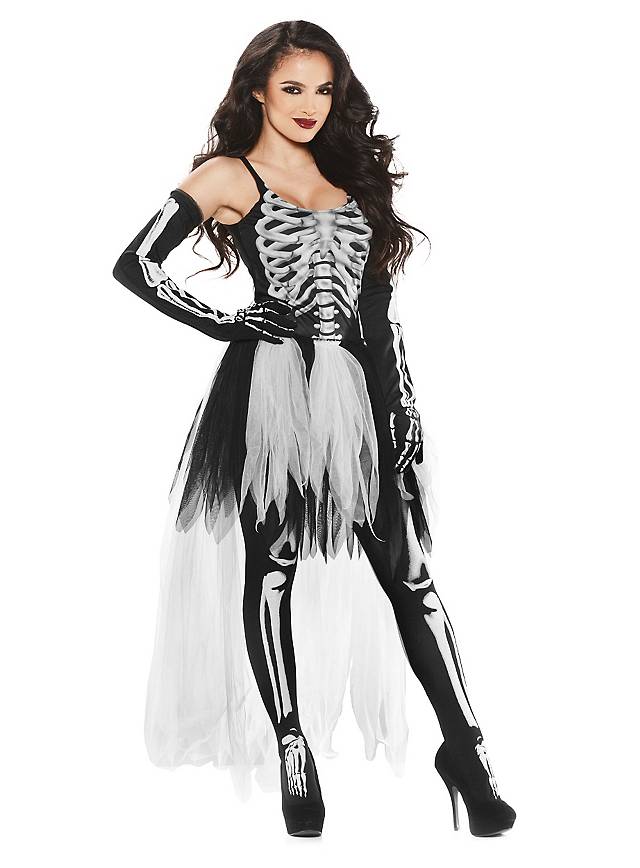 WeiÃŸes Kleid Halloween Luxus Skelett Kleid Y Halloween Outfit Jetzt Bestellen