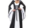 WeiÃŸes Kleid Halloween Schön Gothic Kleid Halloween Damenkostüm Schwarz Weiss