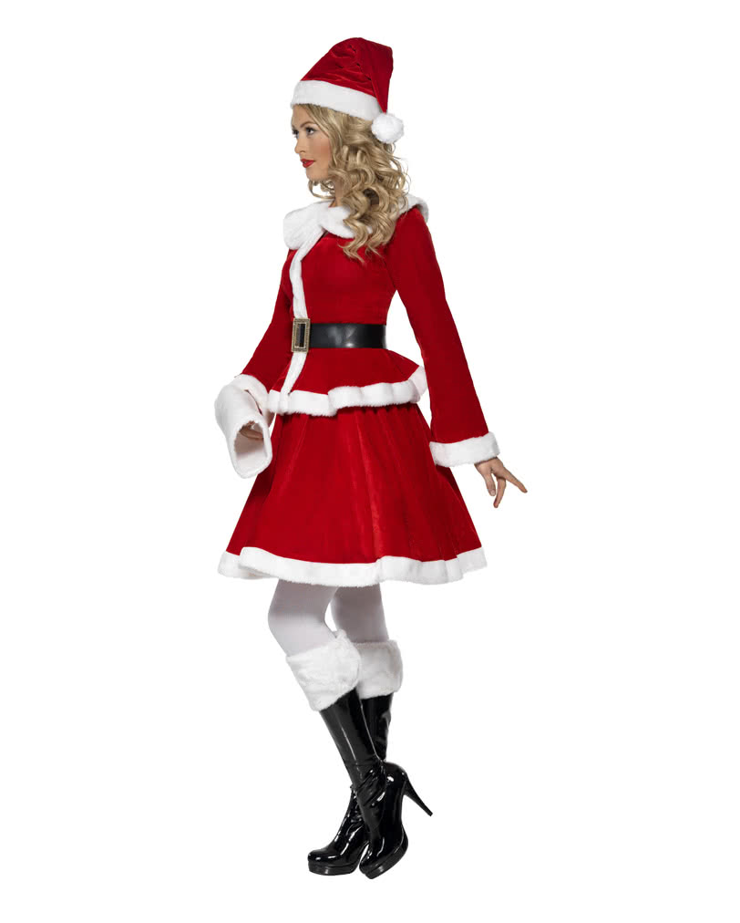 WeihnachtskostÃ¼m Damen Schön Miss Santa Kostüm Mit Muff