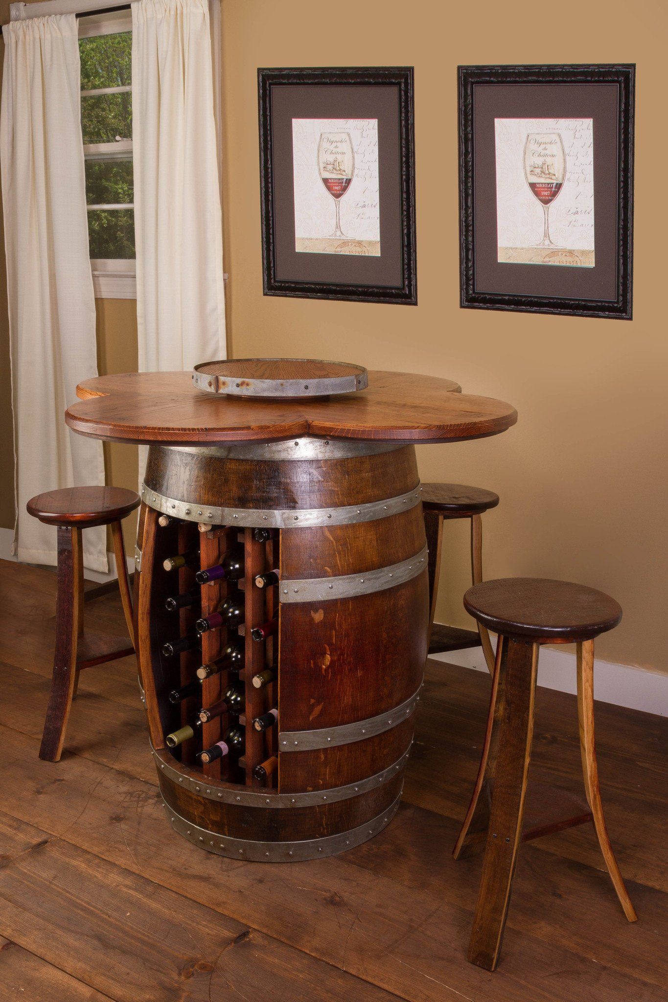 Weinfass Deko Garten Einzigartig 1001 Wine Barrel Table Set with 4 Wine Stave Stools Wine