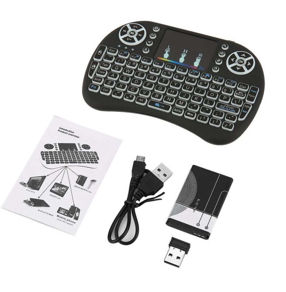 Mini Wireless 2 4GHz Remote Keyboard with Touchpad Mouse for Android TV font b Box b