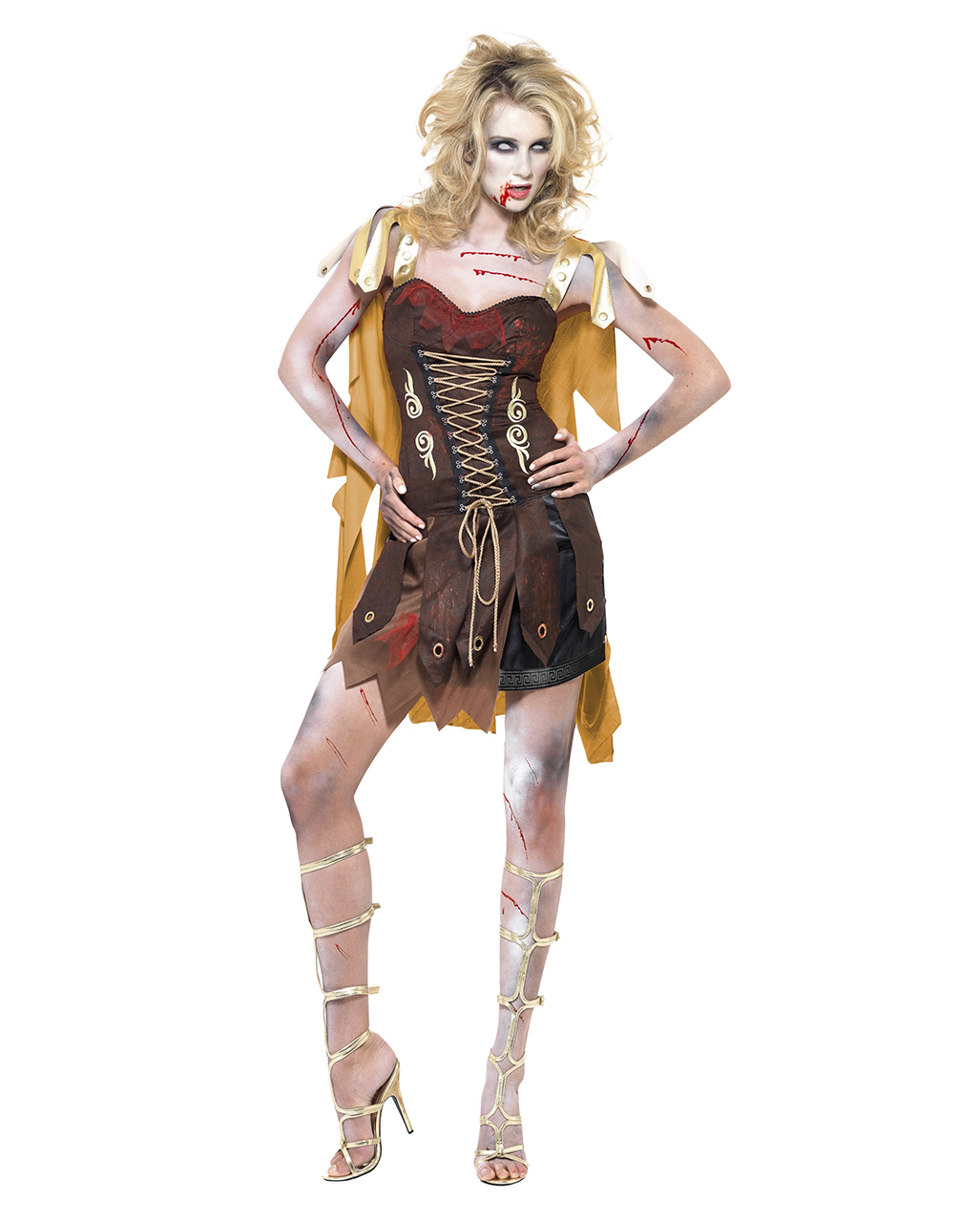 Zombie KostÃ¼me Damen Einzigartig Zombie Gladiator Damen Kostüm