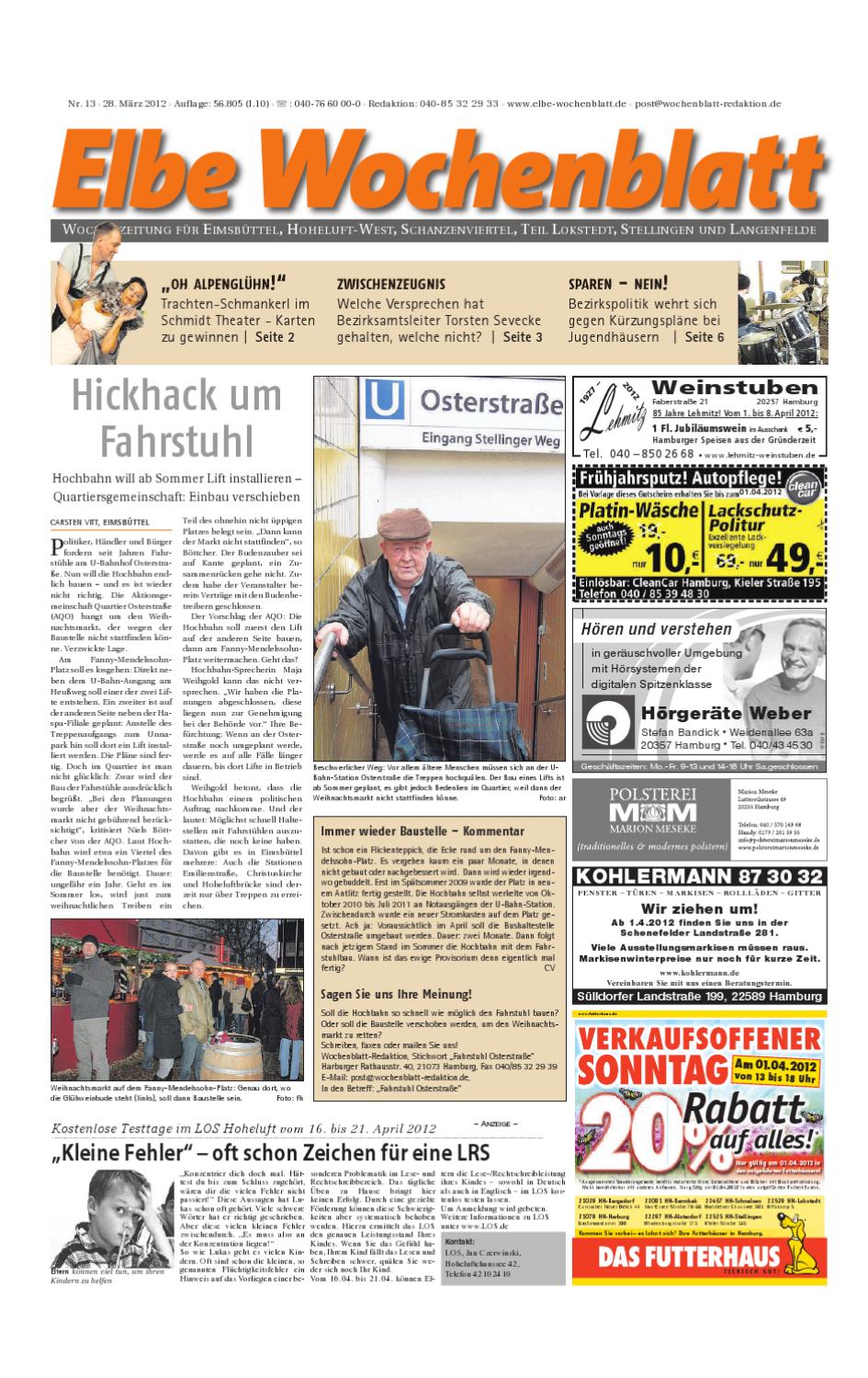 Baumstumpf Verschönern Schön Eimsbüttel Kw13 by Elbe Wochenblatt Verlagsgesellschaft Mbh