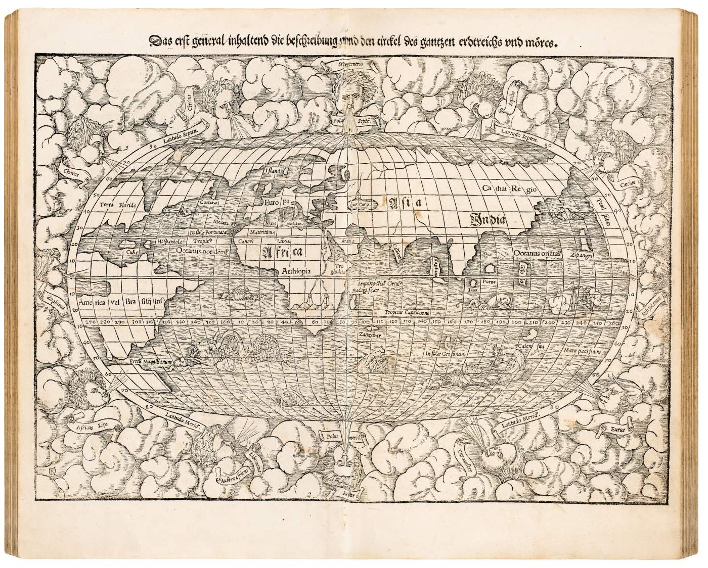 muenster cosmographei petri 1550 map