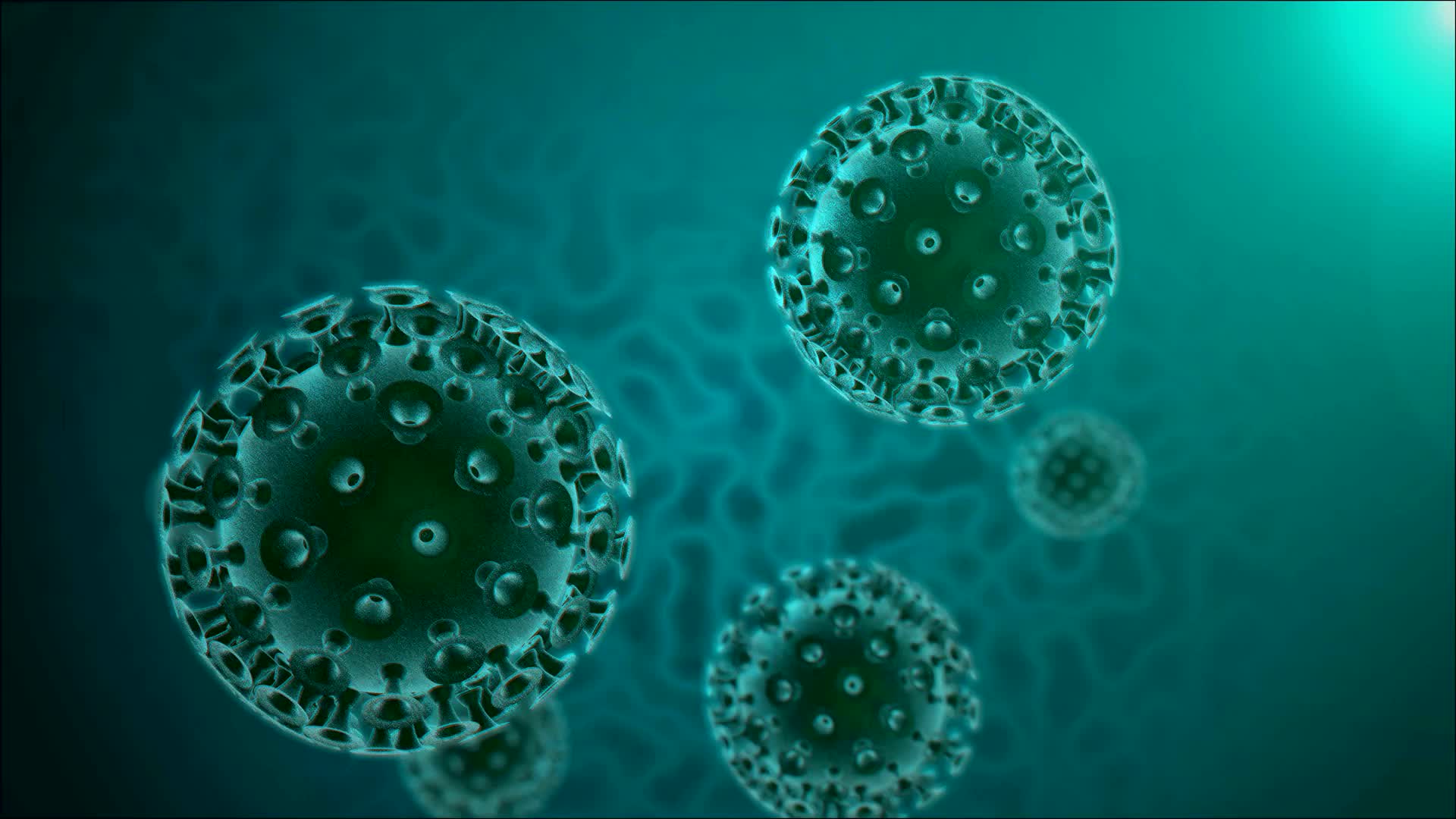 coronavirus cells background poster frame 0