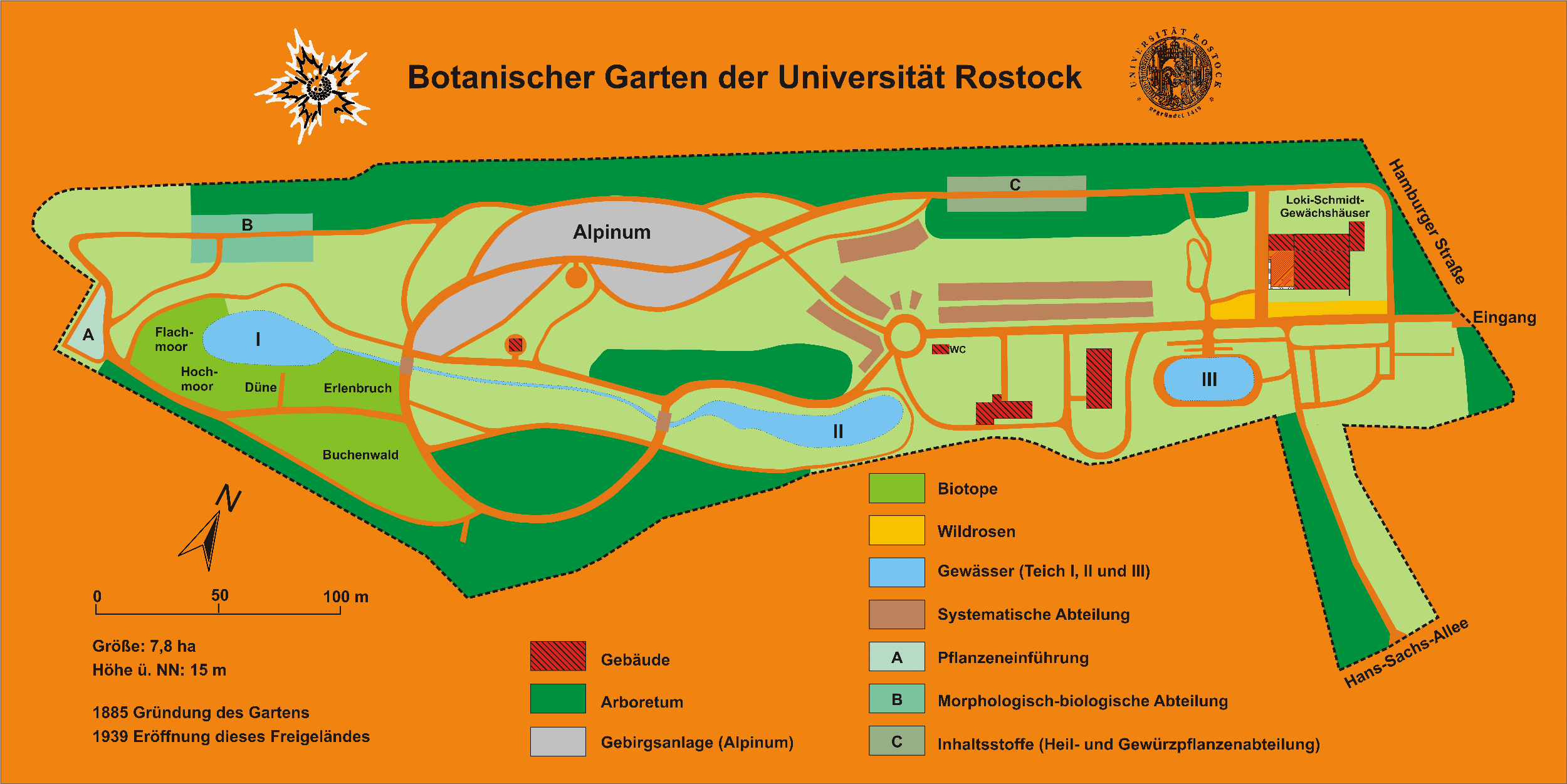 Botanischer Garten Rostock Plan 2010