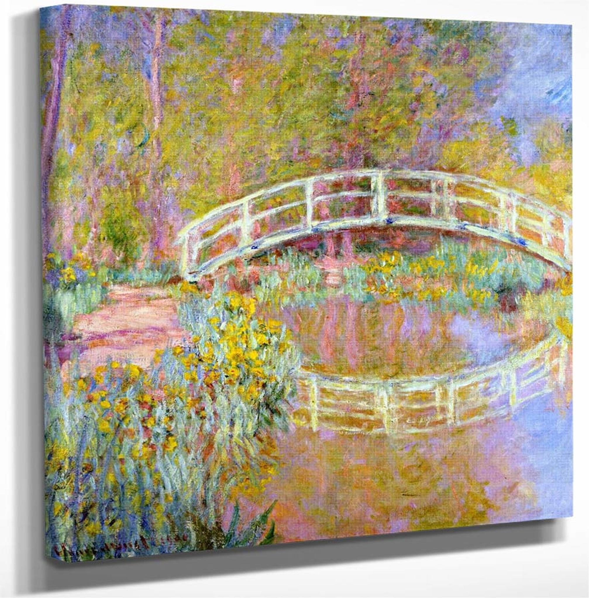 Claude Monet Garten Frisch the Bridge In Monets Garden by Claude Oscar Monet