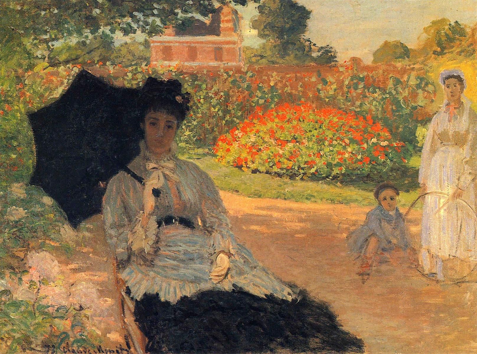 Claude Monet Garten Neu Camille Monet In the Garden 1873 Claude Monet