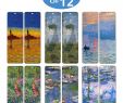 Claude Monet Garten Neu Creanoso Claude Monet Bookmarks 12 Packs Famous