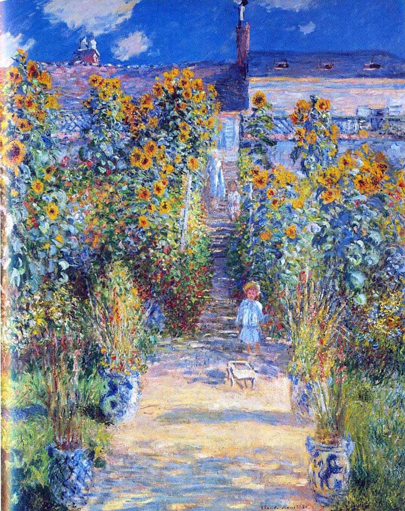 Claude Monet Garten Neu Monet S Garden at Vetheuil 1881 by Claude Monet
