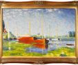 Claude Monet Garten Schön Amazon Overstockart Red Boats at Argenteuil Framed Oil