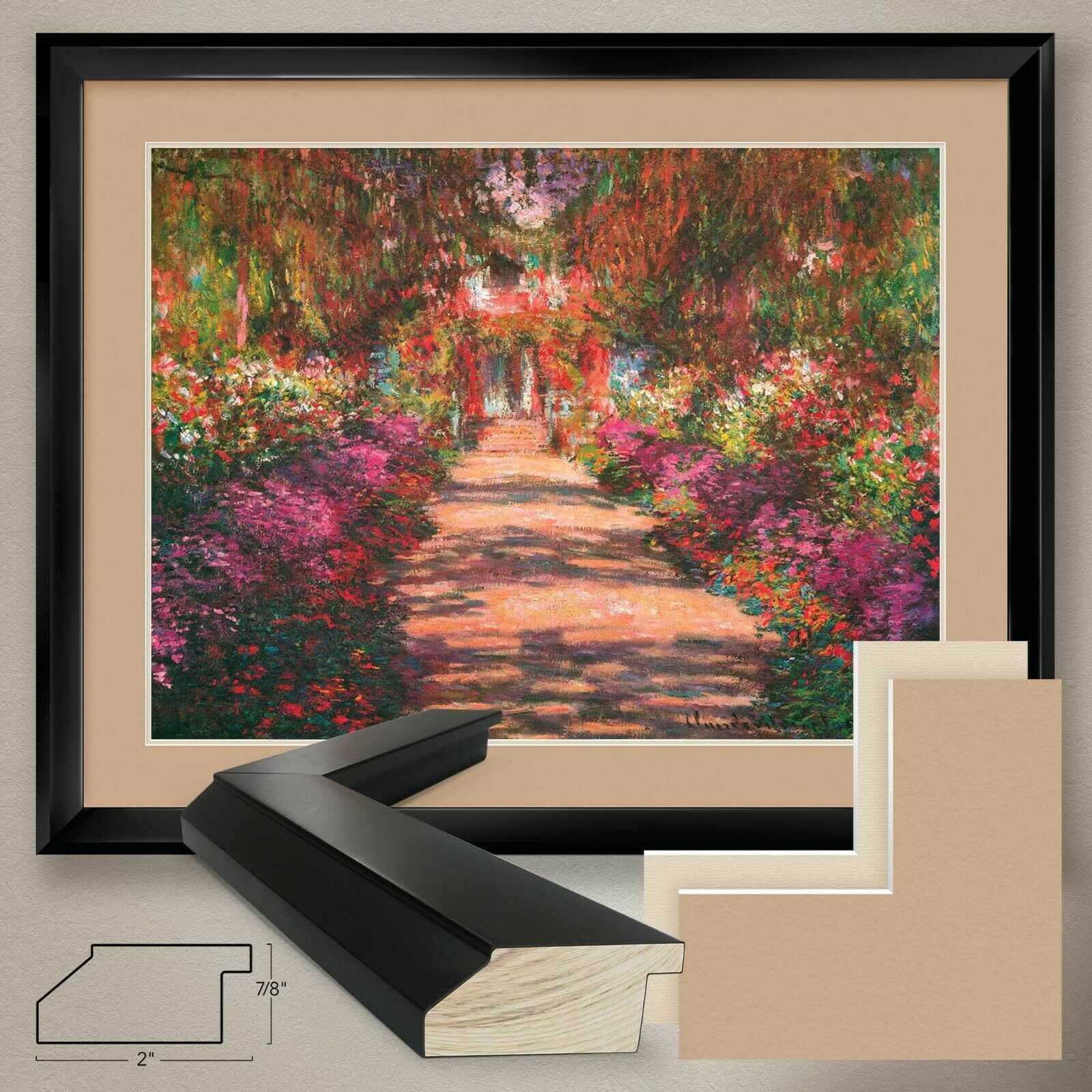 Claude Monet Garten Schön Art Claude Monet Garden Path at Giverny 24×32 Fine Art