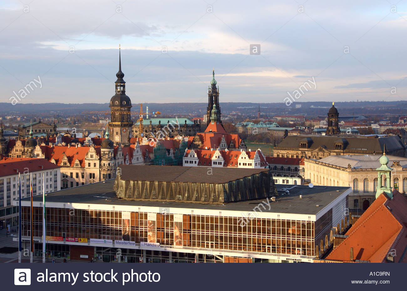 view over dresden germany saxony dresden A1C9RN