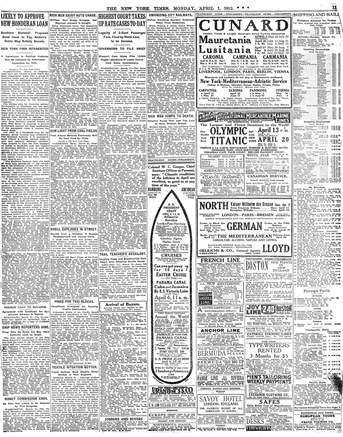 Garten Ebnen Schön Titanic Newspaper Articles April 1 April 14 1912 by Bacm