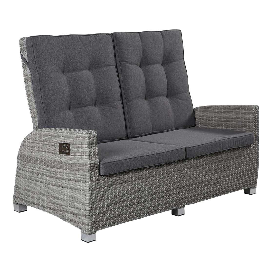 lc garden parma 2 sitzer couch aluminium geflecht inklusive kissen 1