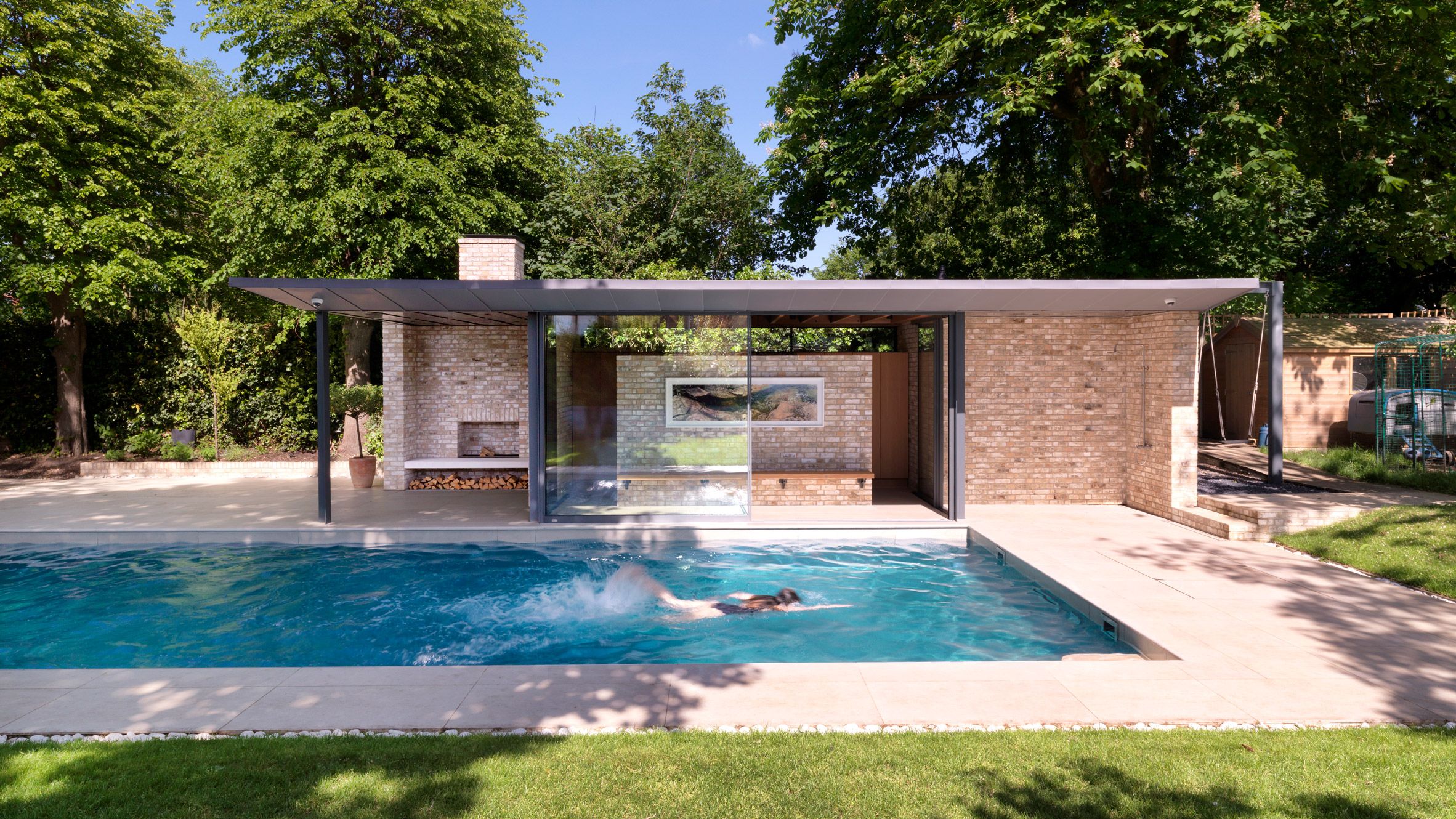 Garten Pavillons Frisch Threefold Architects Has Pleted A Pair Of Simple Brick