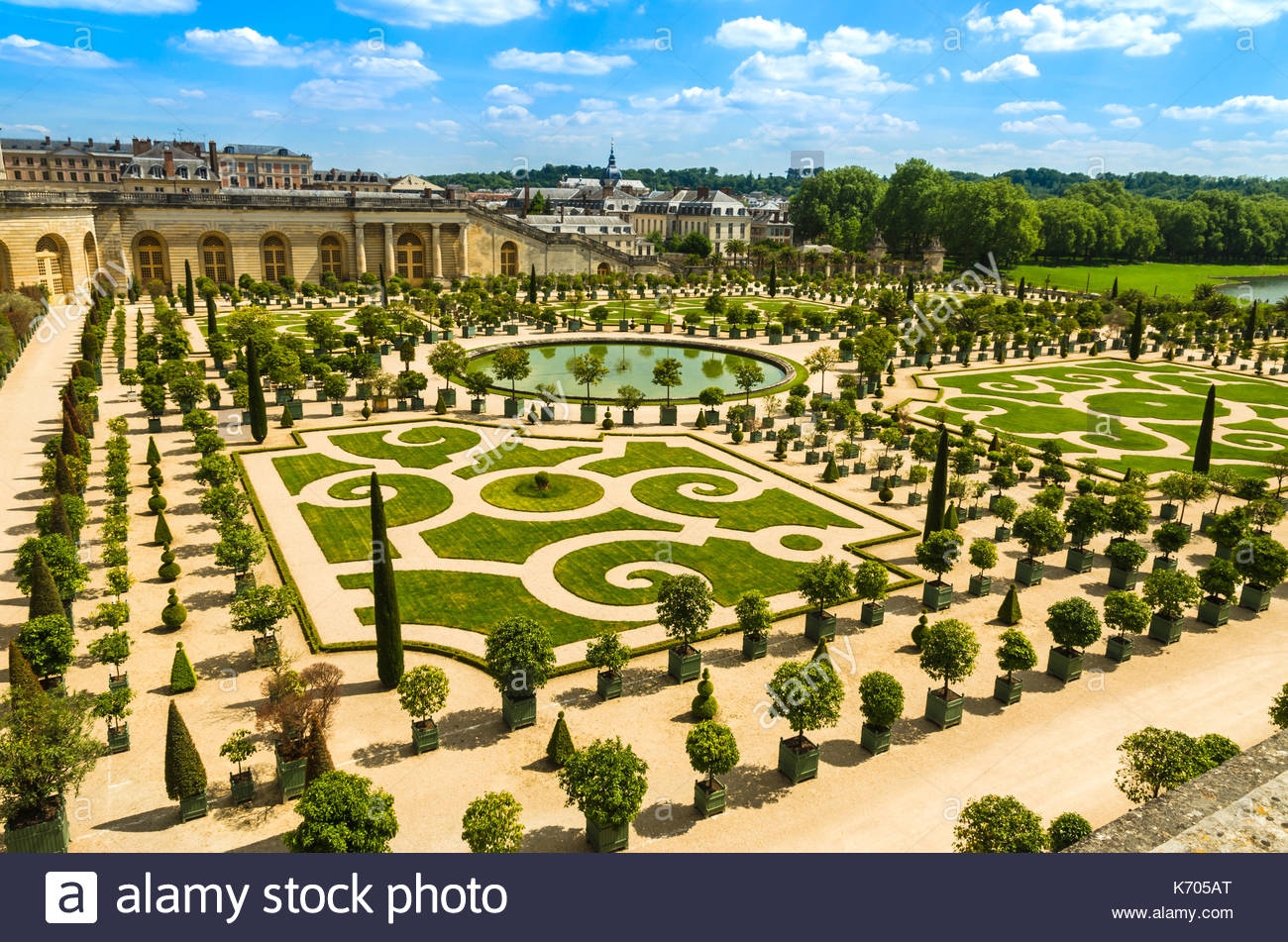 versailles france gardens of the versailles palace near paris france K705AT
