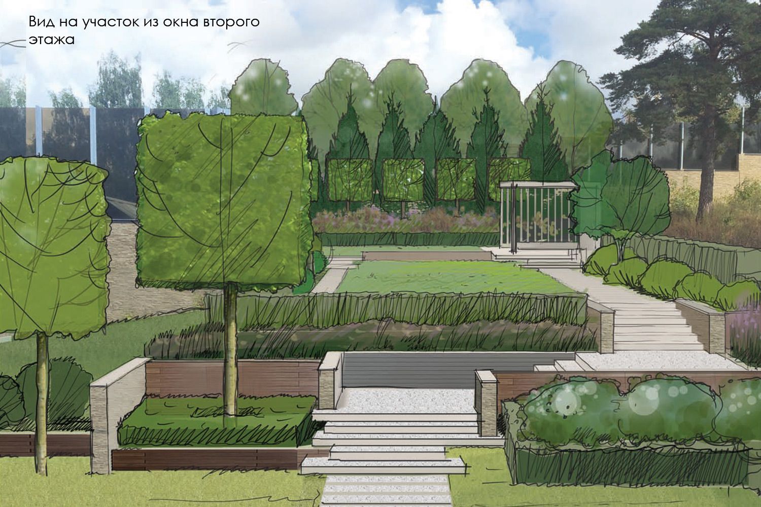Garten Zeichnung Best Of Ð ÐµÐ·Ð¸Ð´ÐµÐ½ÑÐ¸Ñ Ð ÑÐ±Ð ÐµÐ²Ð¾ Arcadia Garden Landscape Studio