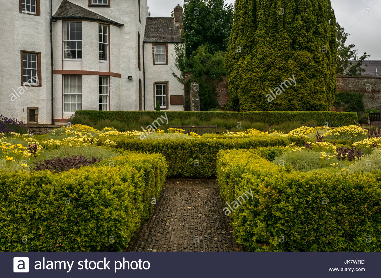 formal sunken garden and haddington house st marys pleasance gardenhaddington JK7WRD