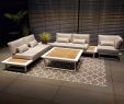 Gartenlounge Aluminium Luxus Garden Lounge Set Cannes White Teak