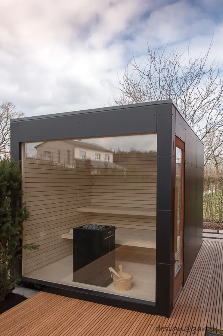 Gartensauna Neu Design Gartensauna Mit Panoramaverglasung Blackbox Von