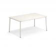 Gartentisch Edelstahl Einzigartig Emu Tisch Rechteckig Tischplatte Aluminium 160x97 5 Yard Weiß