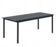 Gartentisch Teak Genial Linear Steel Outdoor Table 200x75cm