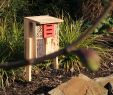 Insektenfreundlicher Garten Luxus Selbststehendes Insektenhotel Flachdach