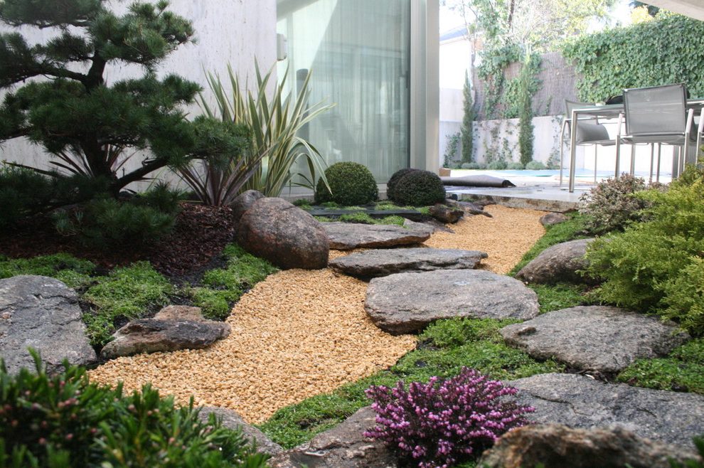 Japanischer Garten Anlegen &amp; Gestalten Schön Small Japanese Garden Landscape asian with Bonsai London