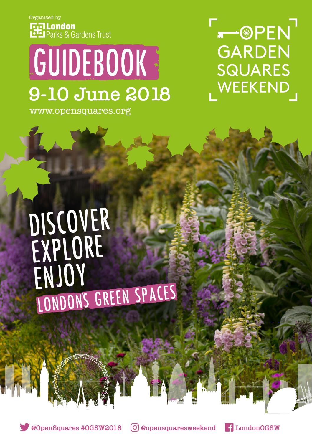 Japanischer Garten Düsseldorf Einzigartig Open Garden Squares Weekend Guidebook 2018 by London Parks