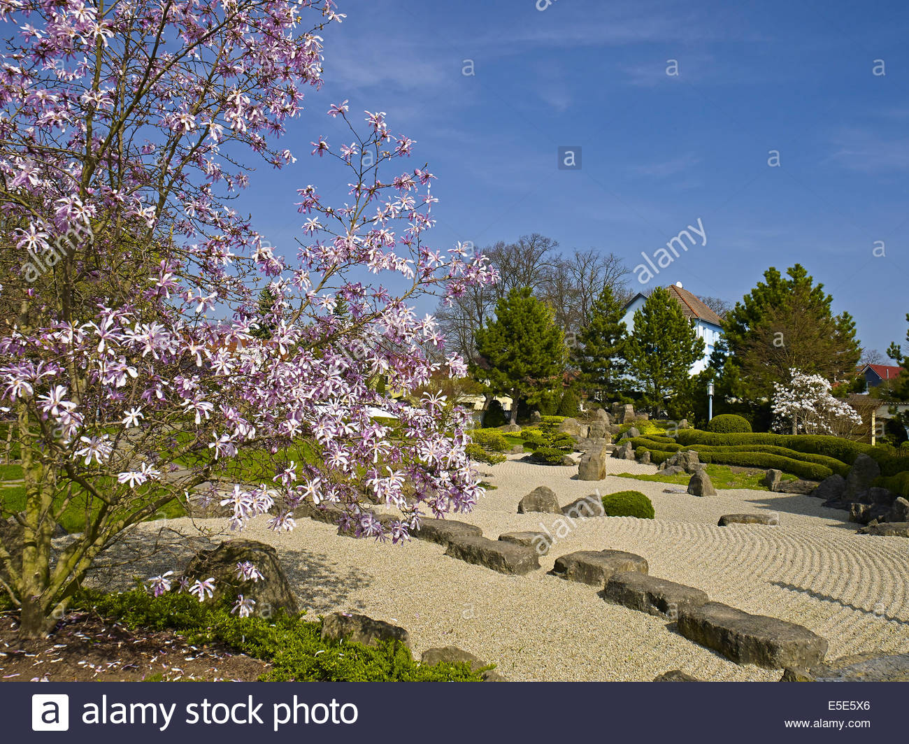 japanese garden in bad langensalza germany E5E5X6