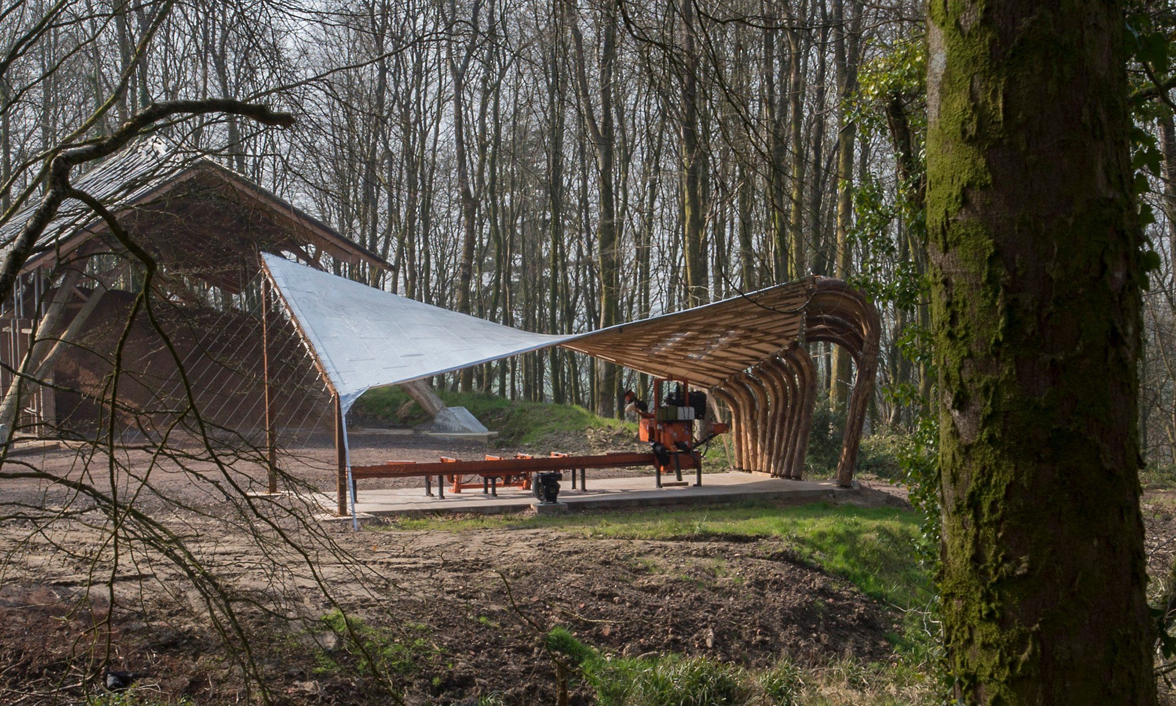 Japanischer Garten Freiburg Schön Sawmill Shelter by Architectural association Students