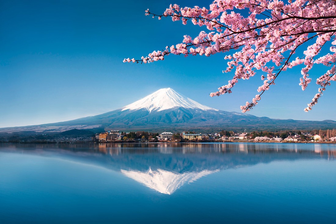 Japanischer Garten Kaiserslautern Frisch 3d Fototapete Bergsee In Japan Fuji Vulkan