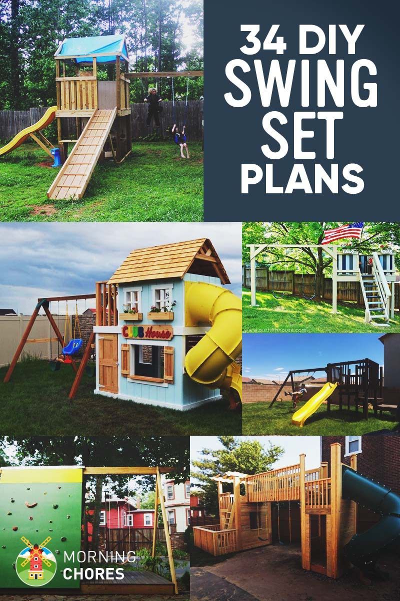 Kinderspielturm Garten Luxus 34 Free Diy Swing Set Plans for Your Kids Fun Bac In 2020