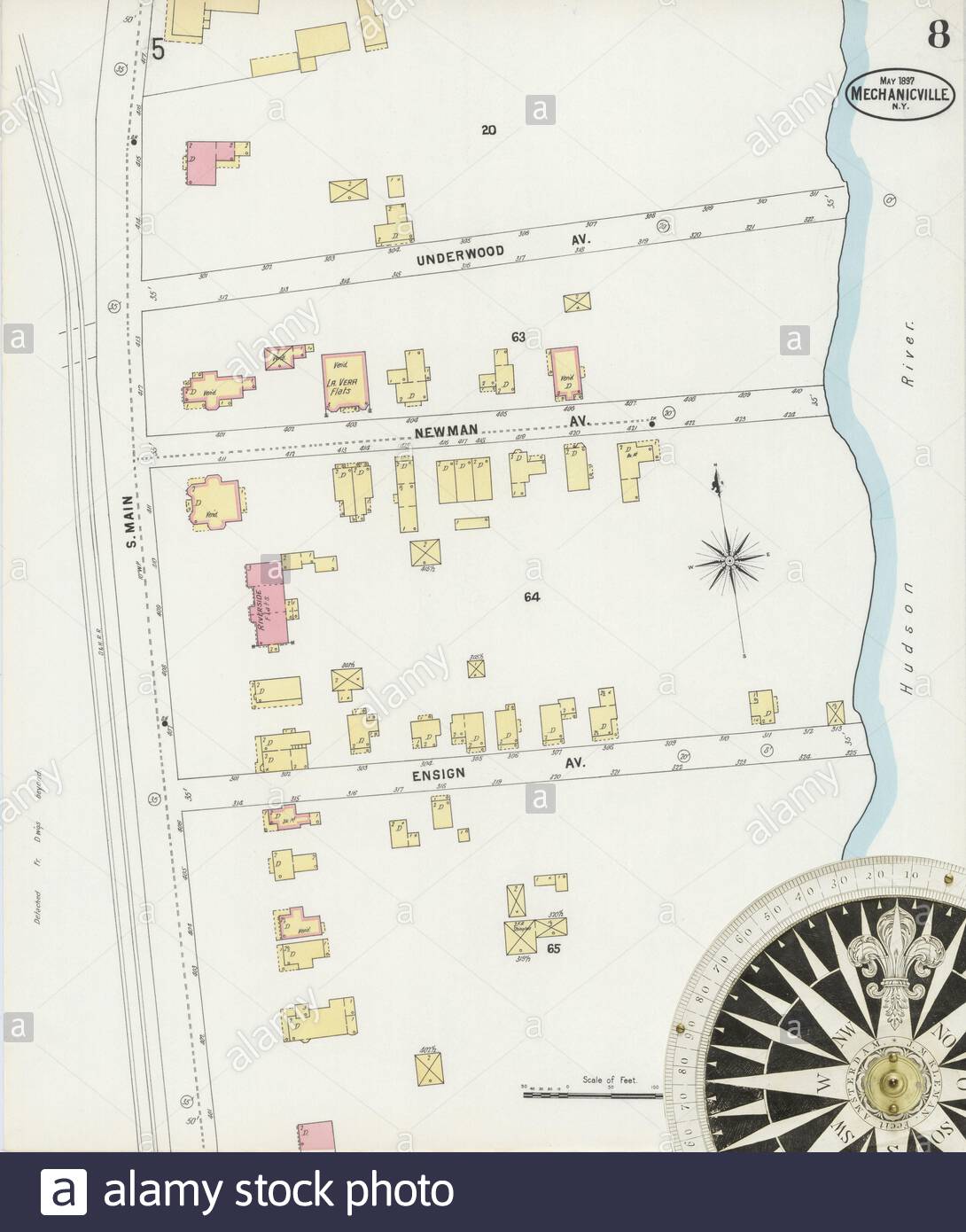 image 8 of sanborn fire insurance map from mechanicville saratoga county new york may 1897 12 sheets america street map with a nineteenth century pass 2B0P1DC