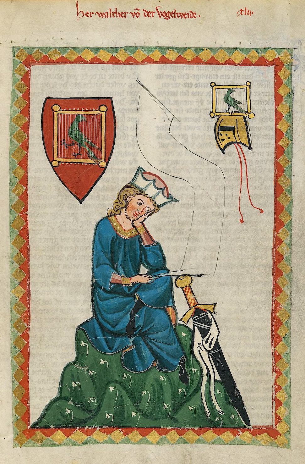 Codex Manesse Walther von der Vogelweide