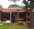 Pavilion Garten Elegant Cedar Pergola with Built In Bench Seating